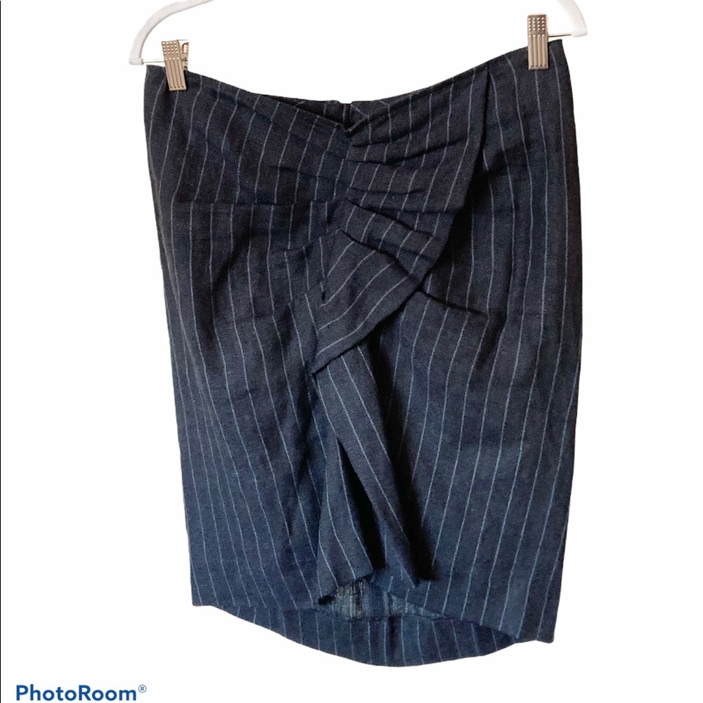 100% Linen Blue Isabel Marant Étoile Skirt Sz 40